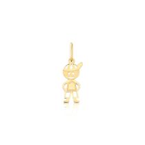 Pingente De Ouro Puro Menino Filho 18k Pm48 Pingente De Ouro Puro Menino Filho 18k Pm48