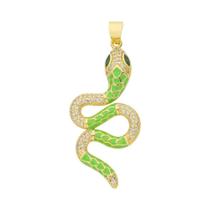 Pingente de Pantera, Leão e Leopardo Banhado a Ouro 18k com Zircônia - Para Joias DIY