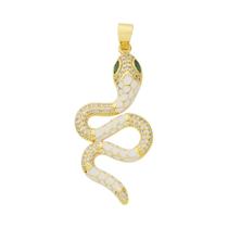 Pingente de Pantera, Leão e Leopardo Banhado a Ouro 18k com Zircônia - Para Joias DIY