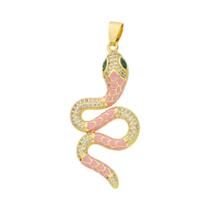 Pingente de Pantera, Leão e Leopardo Banhado a Ouro 18k com Zircônia - Para Joias DIY