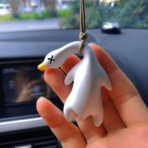 Pingente De Pato Assado Em Resina Que Muda De Cor, Cordão Fofo Para Decoração De Espelho Retrovisor