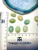 Pingente de Pedra Natural Jade Africana 15x20mm Meio Furo - 01 Unidade Pingente de Pedra Natural Jade Africana 15x20mm Meio Furo - 01 Unidade