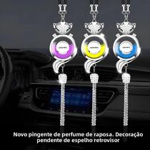 Pingente De Perfume Para Carro Com Logotipo De Raposa De Metal, Difusor Pendurado No Espelho