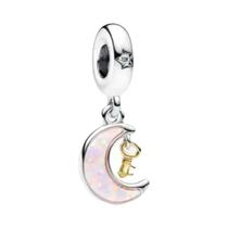 Pingente De Prata 925 Feminino Com Tema Moto E Bolo, Charm Bead Para Pulseira Original, Joia DIY