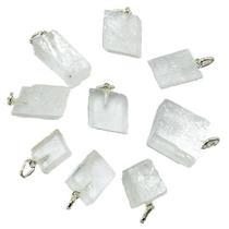Pingente de Prata 950 com Calcita Óptica Bruta - Pedra Natural 2023