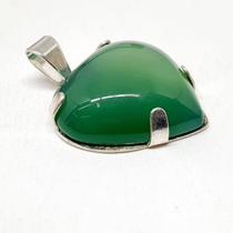 Pingente de Prata com Pedra Quartzo Verde Pingente de Prata com Pedra Quartzo Verde