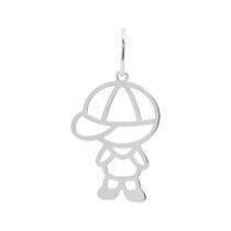 Pingente de Prata Laser 17x11mm