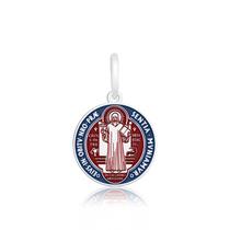 Pingente de Prata Resinado São Bento Pingente de Prata Resinado São Bento
