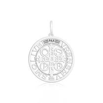 Pingente de Prata São Bento Vazado Pequeno Pingente de Prata São Bento Vazado Pequeno