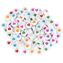 Pingente de pulseira Spacer Beads Naroote Acrílico, 100 unidades, faça você mesmo