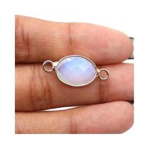 Pingente De Quartzo Ametista Natural Com Furo Duplo, 3 Peças, Charm Oval Para Colar, Pulseira,