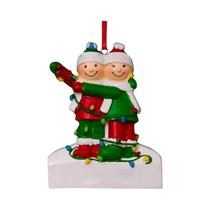 Pingente De Resina E Liga Metálica Personalizado Com Nome E Bênção Para Árvore De Natal Familiar Pingente De Resina E Liga Metálica Personalizado Com Nome E Bênção Para Árvore De Natal Familiar