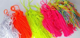 Pingente de Seda / Franja varias cores 30 unidades 7 cm