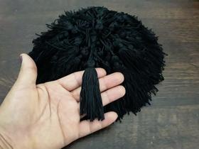 PINGENTE DE SEDA TASSEL 8 cm- 50 Unidades- Cor Preto