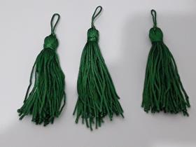 PINGENTE DE SEDA TASSEL 8 cm - Verde Bandeira - 50 UNIDADES PINGENTE DE SEDA TASSEL 8 cm - Verde Bandeira - 50 UNIDADES