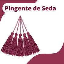 Pingente De Seda Tassel - Beterraba - Com 100 Unidades - Nybc