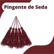 Pingente De Seda Tassel - Bordo - Com 100 Unidades - Nybc