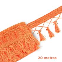 Pingente De Seda Tassel - Fita - Laranja Neon - Nº: 01 C/20M- Nybc Pingente De Seda Tassel - Fita - Laranja Neon - Nº: 01 C/20M- Nybc