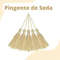 Pingente De Seda Tassel - Franja - Amarelo Bebê - Com 20 Unidades - Nybc