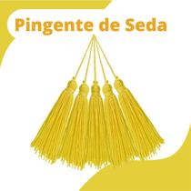 Pingente De Seda Tassel - Franja - Amarelo Gema - Com 20 Unidades - Nybc Pingente De Seda Tassel - Franja - Amarelo Gema - Com 20 Unidades - Nybc
