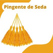 Pingente De Seda Tassel - Franja - Amarelo Ouro - Com 100 Unidades - Nybc Pingente De Seda Tassel - Franja - Amarelo Ouro - Com 100 Unidades - Nybc