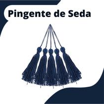Pingente De Seda Tassel - Franja - Azul Marinho - Com 50 Unidades - Nybc Pingente De Seda Tassel - Franja - Azul Marinho - Com 50 Unidades - Nybc