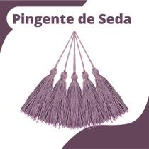 Pingente De Seda Tassel - Franja - Lilás - Com 20 Unidades - Nybc