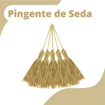 Pingente De Seda Tassel - Franja - Mostarda - Com 50 Unidades - Nybc Pingente De Seda Tassel - Franja - Mostarda - Com 50 Unidades - Nybc