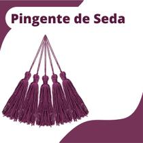 Pingente De Seda Tassel - Franja - Pink Escuro - Com 20 Unidades - Nybc Pingente De Seda Tassel - Franja - Pink Escuro - Com 20 Unidades - Nybc