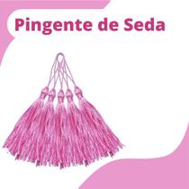 Pingente De Seda Tassel - Franja - Rosa Bebê - Com 100 Unidades - Nybc