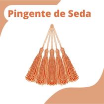 Pingente De Seda Tassel - Franja - Salmão Escuro - Com 50 Unidades - Nybc