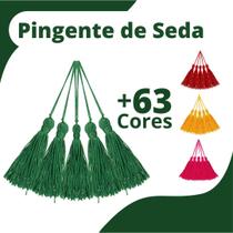 Pingente De Seda Tassel - Franja - Verde Bandeira - Com 100 Unidades - brx - NYBC