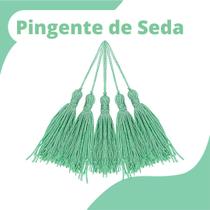 Pingente De Seda Tassel - Franja - Verde Mar - Com 20 Unidades - Nybc Pingente De Seda Tassel - Franja - Verde Mar - Com 20 Unidades - Nybc