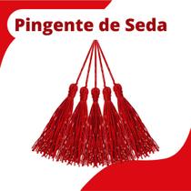 Pingente De Seda Tassel - Franja - Vermelha - Com 20 Unidades - Nybc Pingente De Seda Tassel - Franja - Vermelha - Com 20 Unidades - Nybc