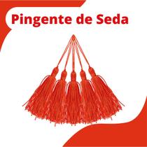 Pingente De Seda Tassel - Franja - Vermelho Cereja - Com 20 Unidades - Nybc Pingente De Seda Tassel - Franja - Vermelho Cereja - Com 20 Unidades - Nybc