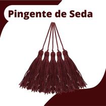 Pingente De Seda Tassel - Franja - Vinho - Com 20 Unidades - Nybc Pingente De Seda Tassel - Franja - Vinho - Com 20 Unidades - Nybc