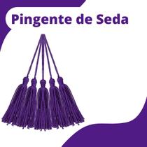 Pingente De Seda Tassel - Roxo - Com 100 Unidades - Nybc