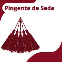 Pingente De Seda Tassel - Vinho Claro - Com 100 Unidades - Nybc