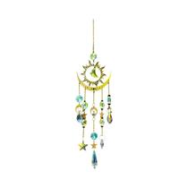 Pingente De Sino Dos Ventos Estrela E Lua, Decoração De Jardim, Apanhador De Sol, Artesanato Pingente De Sino Dos Ventos Estrela E Lua, Decoração De Jardim, Apanhador De Sol, Artesanato