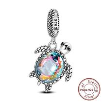 Pingente De Tartaruga Em Prata Esterlina 925 Para Mulheres, Charme De Verão Para Pulseira, Presente Pingente De Tartaruga Em Prata Esterlina 925 Para Mulheres, Charme De Verão Para Pulseira, Presente