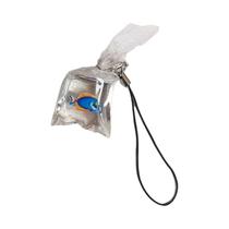 Pingente De Telefone Em Forma De Peixe Dourado, Criativo, Simulação De Chaveiro, Decoração Para Capa