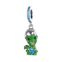 Pingente De Tiranossauro Rex Em Prata Esterlina 925 Para Mulheres DIY Pulseira De Charme Presente De Pingente De Tiranossauro Rex Em Prata Esterlina 925 Para Mulheres DIY Pulseira De Charme Presente De