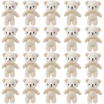 Pingente de urso de pelúcia SEWACC Mini, 20 peças, chaveiro de bichos de pelúcia