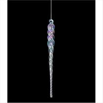 Pingente De Vidro Enfeite Iridescente Árvore De Natal 25Cm Pingente De Vidro Enfeite Iridescente Árvore De Natal 25Cm