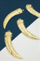 Pingente Dente Boho Banhado a Ouro 18k - 01 Unidade Pingente Dente Boho Banhado a Ouro 18k - 01 Unidade