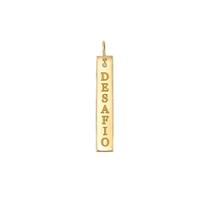 Pingente Desafio 1 Diamante Em Ouro 18K