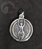Pingente Deusa - Grande Mãe - Estanho Fundido - 2 cm