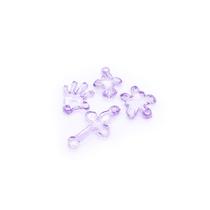Pingente Diversos Acrílico Roxo Transparente 8x15mm 1000pçs 100g Pingente Diversos Acrílico Roxo Transparente 8x15mm 1000pçs 100g