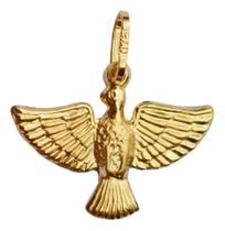 Pingente Divino Espirito Santo Pomba Pequeno Ouro 18k Pingente Divino Espirito Santo Pomba Pequeno Ouro 18k