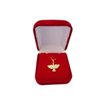Pingente Divino Espirito Santo Sagrado Em Ouro 18k Pingente Divino Espirito Santo Sagrado Em Ouro 18k